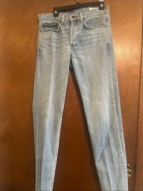 Rag & Bone Light Wash Slim 2 Fit Straight Jeans 33x32